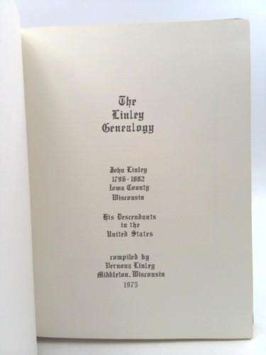 The linley genealogy john - the,